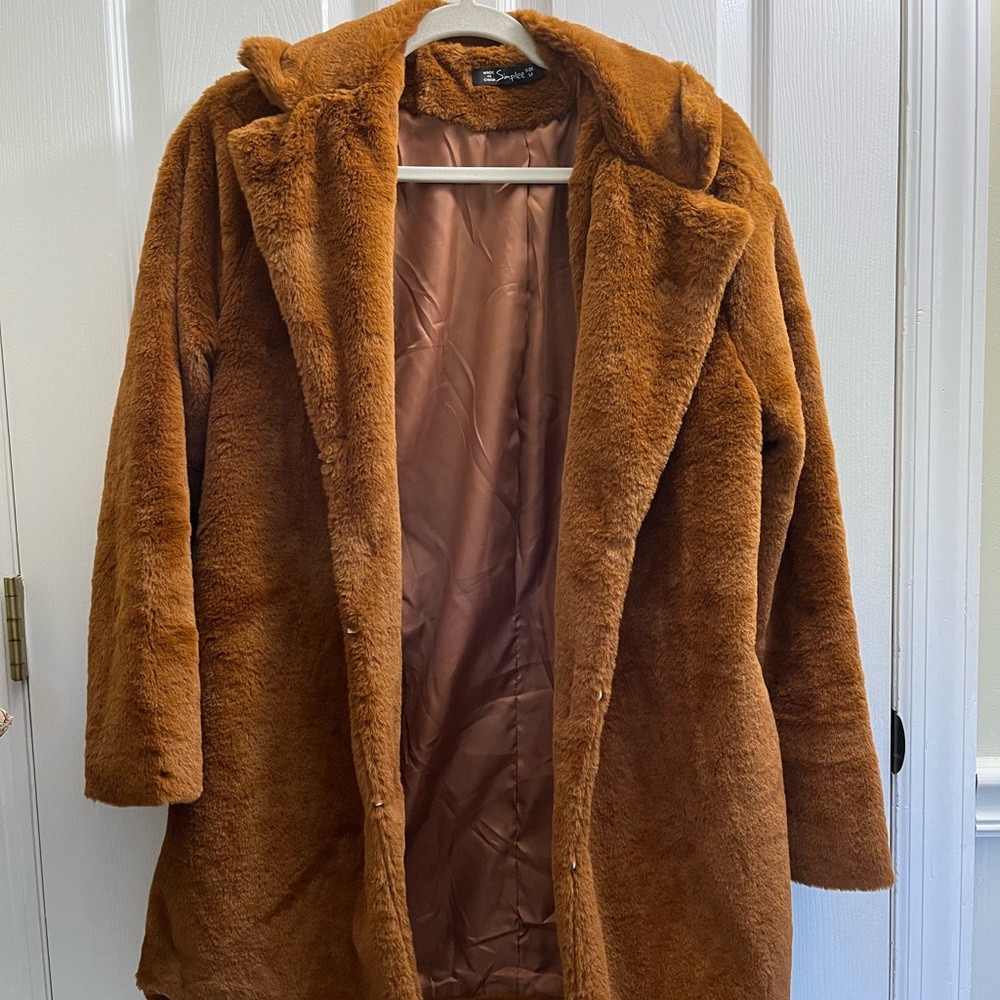 Faux fur coat